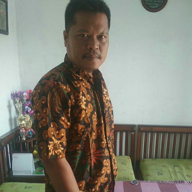 Asifa Batik Hrb026 Kenongo Kemeja Tosca Pendek Pekalongan Padi M L Xl Sogan Tulis Halus Kemeja Batik