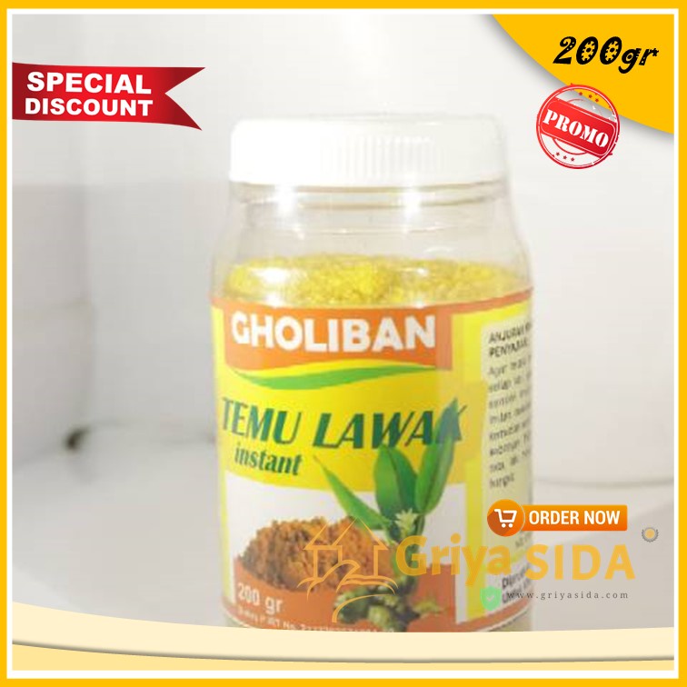 Temulawak Instan Gholiban 200 gr Seduh TEMULAWAK HERBAL PROMO