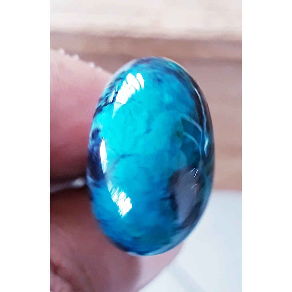BACAN DOKO batu akik natural bacan doko gulau kristal size 20mm