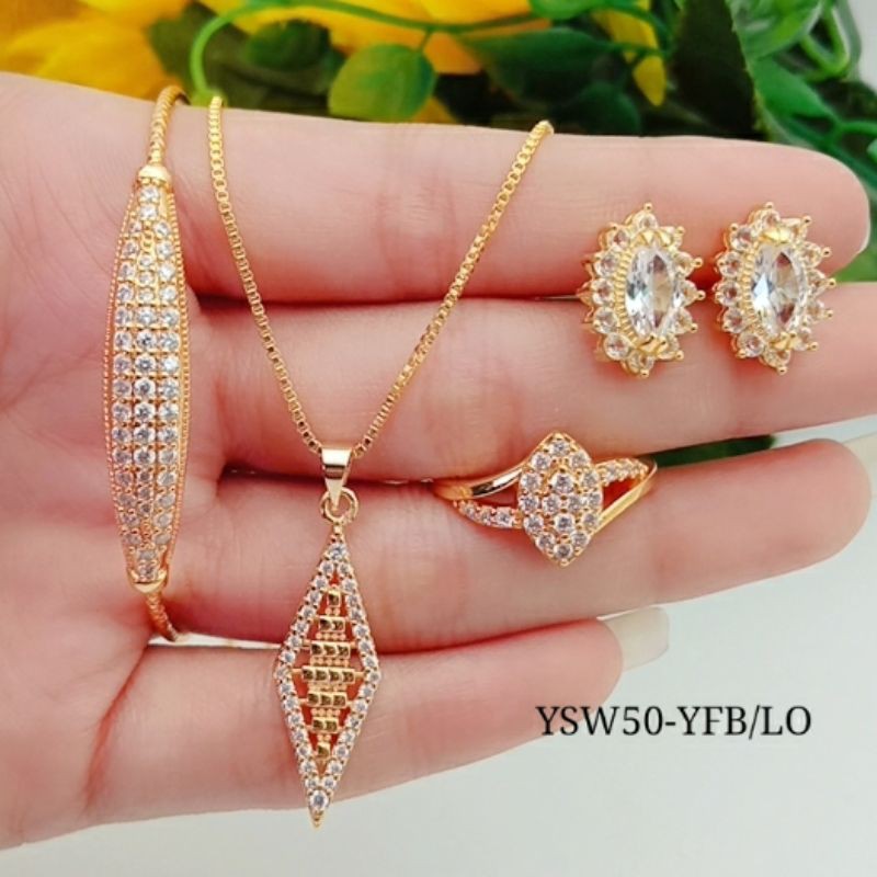 xuping set perhisan wanita lapis emas impor terlaris