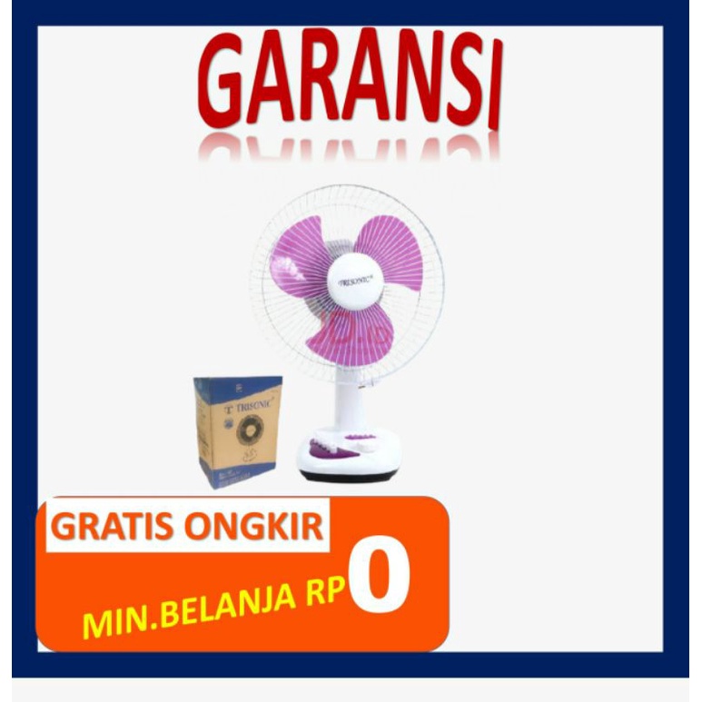 Kipas Deskfan Trisonic Type 121 / Kipas Angin Meja Praktis trisonic