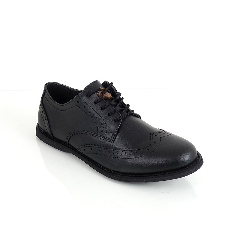 SEPATU PANTOFEL GOODNESS WOLVES BLACK | GOODNESS FOOTWEAR x TOTOSURYO | SEPATU FORMAL