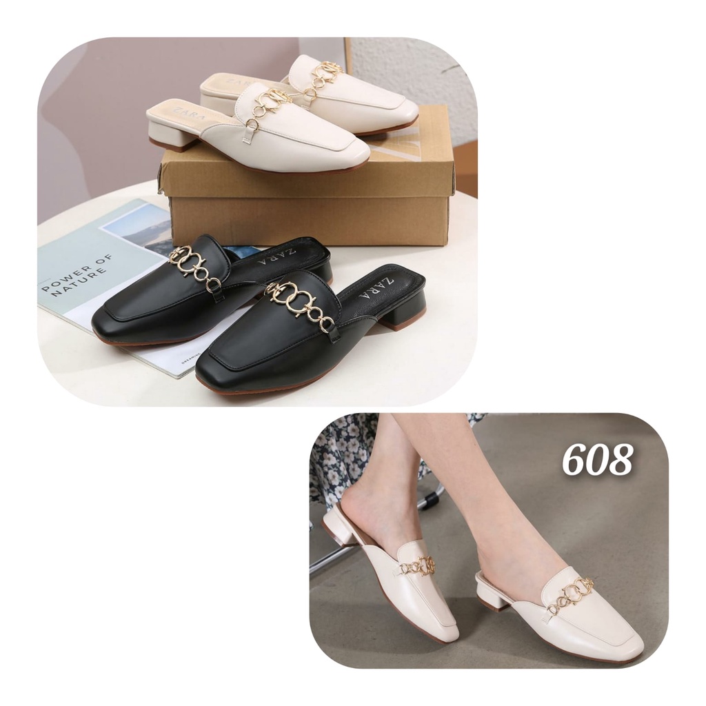 NEW ARRIVAL SEPATU WANITA IMPORT HEEL TAPAK TAHU ZR 608