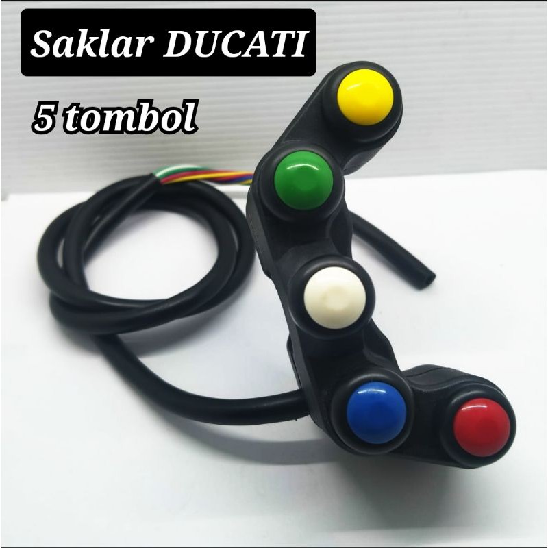 Saklar Kiri 5 Tombol Universal  Model Ducati