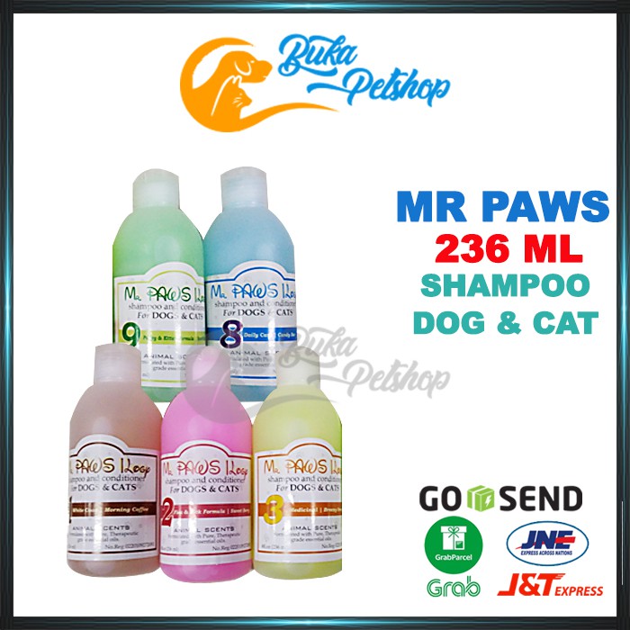 Shampo Kucing Dan Anjing MR PAWS Shampoo 236ml