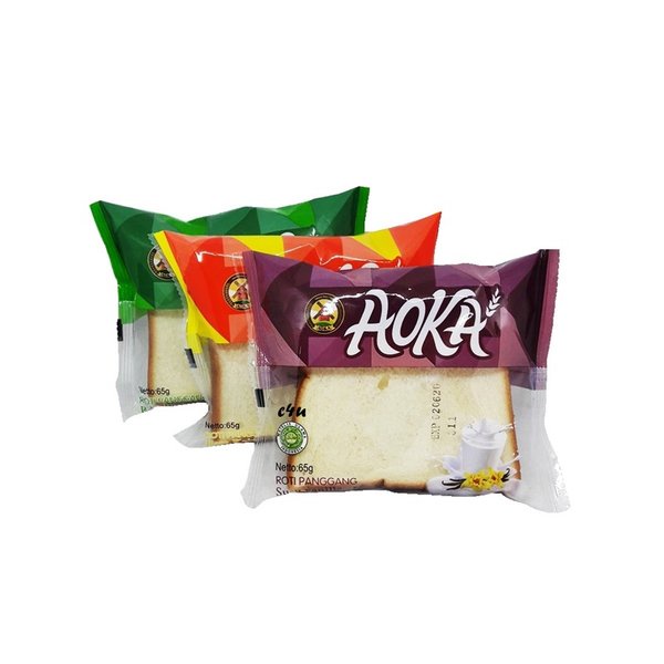 ROTI PANGGANG AOKA ANEKA RASA SELAI COKELAT | SUSU VANILA | STRAWBERRY | BLUEBERRY | KEJU | DURIAN NETTO 65 GR-6