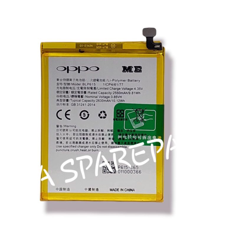 BATRE OPPO A37 ORIGINAL 99% ME