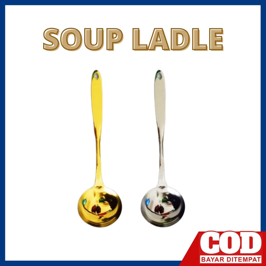 SENDOK SUP STAINLESS STEEL Speciell Soup Ladle Sutil Sendok Sop