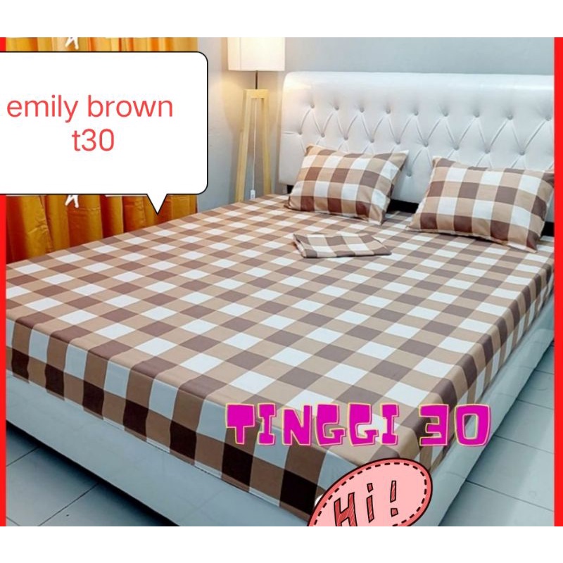 Sprei homemade T30 motif kotak kotak ready semua ukuran/marble series/sprei viral motif kekinian