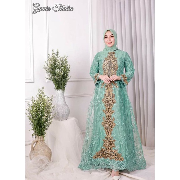 THALIA GAMIS / GAMIS TILE BORDIR MUTIARA / ORIGINALPELANGI JAYA