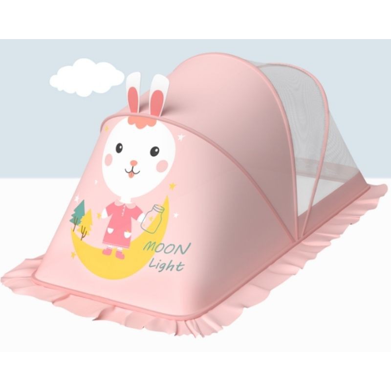 Baby Mosquito Net Cover Lipat Bayi Anak Mosquito Cover Universal Yurt Tempat Tidur Tanpa Dasar