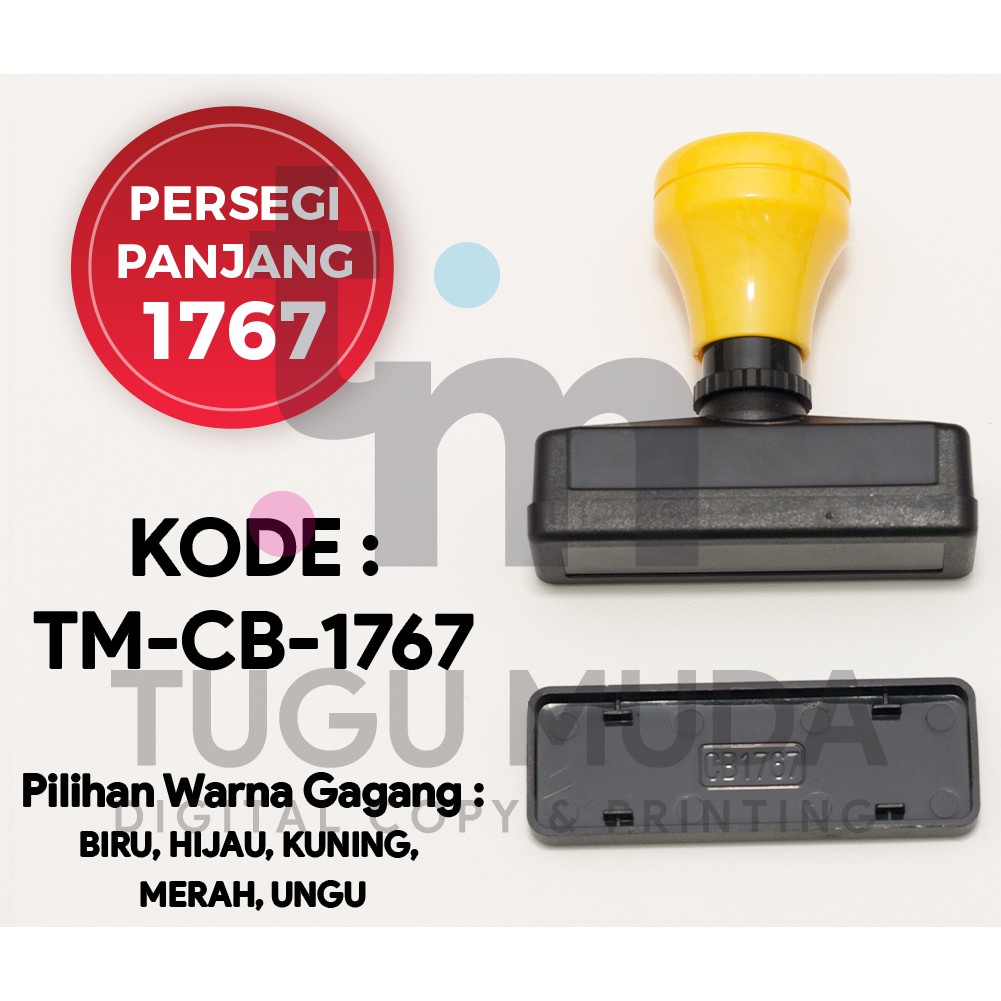 

GROSIR Gagang Stempel Flash PERSEGI PANJANG 1767 (17x67mm) -TM-CB-1767
