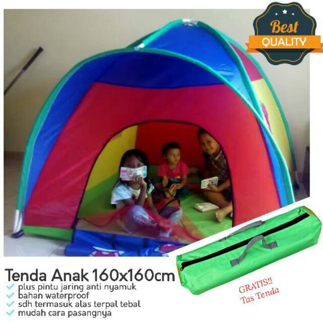 Terlaris Tenda Anak 160cm Mainan Camping Kemah Bermain Karakter Ready Stock Shopee Indonesia