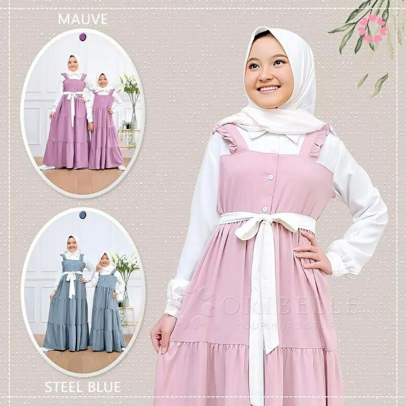 BAJU LEBARAN 2022 KEKINIAN REMAJA KALUNA Maxi Gamis Polos Remaja Dress Muslim Wanita Terlaris