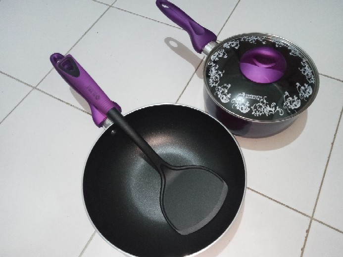 Panci Set / Panci Set Aluminium / Supra Lavender Cookware Set 4pc Rosemary | Panci Set Supra - Merah