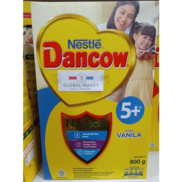 Susu Dancow 5+ Vanila, Coklat, Madu 800 gram