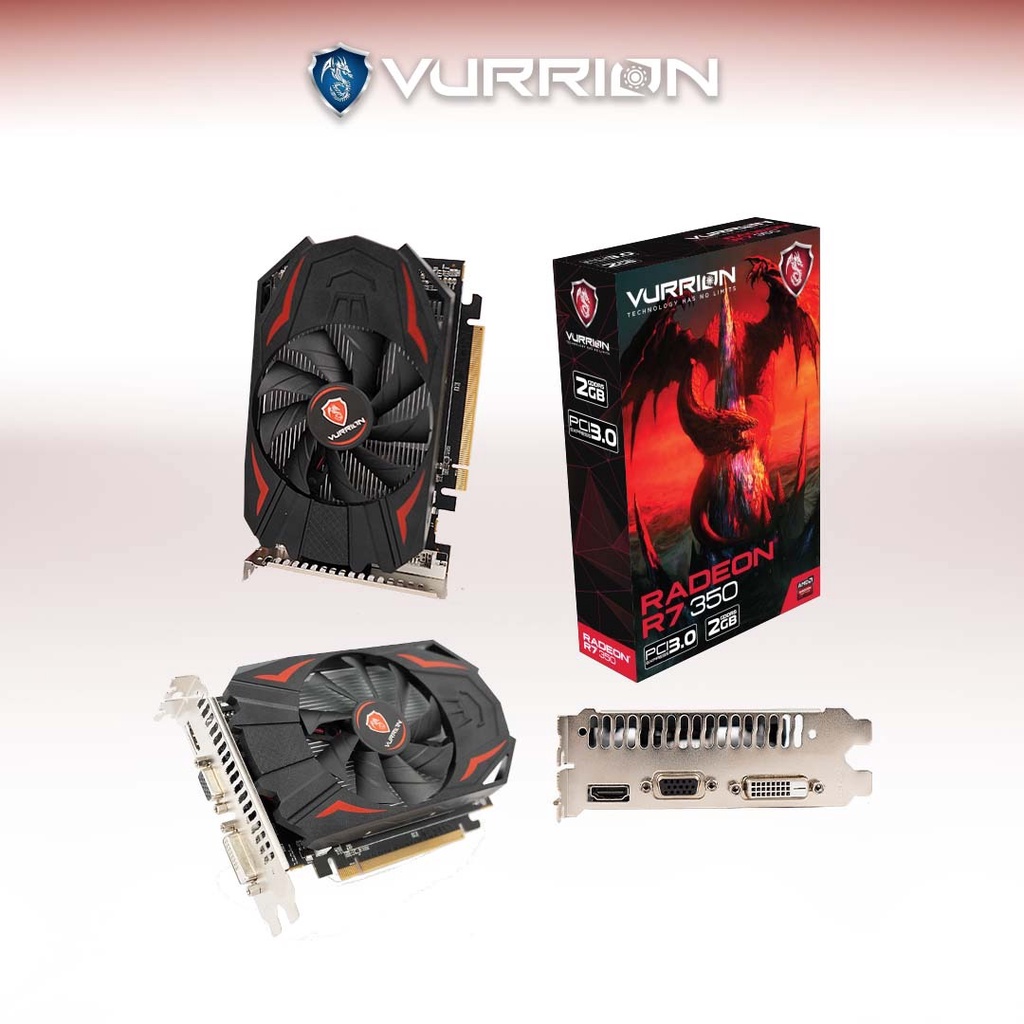 VGA AGS VURRION AMD R7 350 2GB GDDR5 128bit REAL CAPACITY