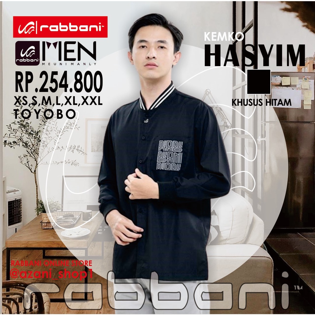 RABBANI KEMKO KOKO PRIA HASYIM ORI - Kemeja Rabani Asli Lengan Panjang Baju Koko Muslim Terlaris