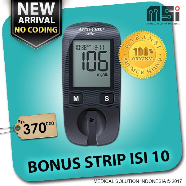 Termurah  Accu Chek Active (alat tes gula darah)  Diskon