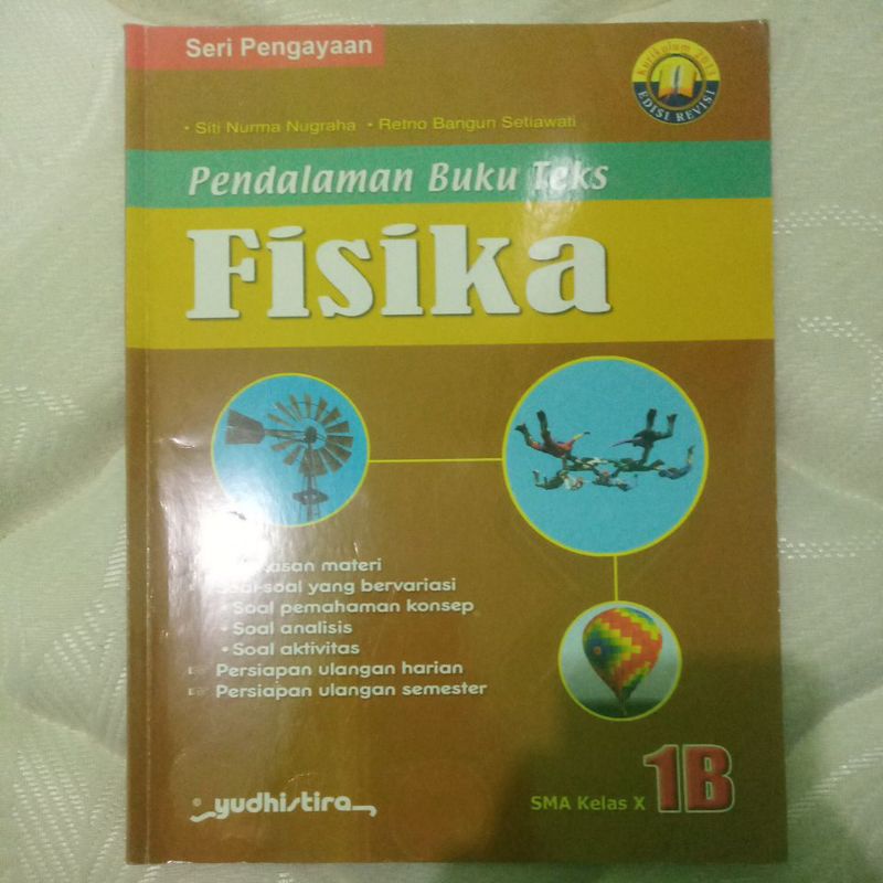 PBT Fisika 1B SMA Kelas 10 / X Semester 2 Yudhistira