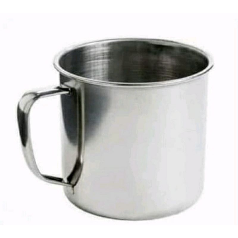 MUG STAINLESS 11 CM /PLUS TUTUP