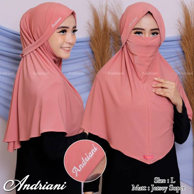 Hijab Andriani cadar L, Jersey Super