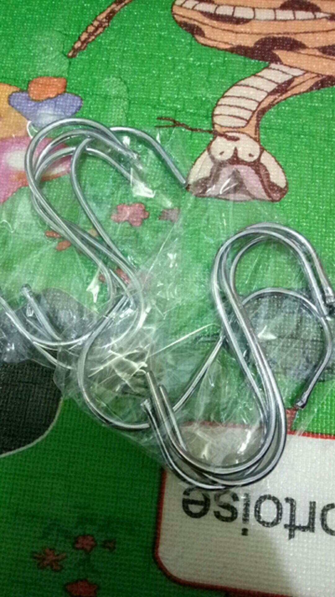 4 Pcs Hanger Gantungan Hook S Krom Stainless ( Pengait Bentuk S)