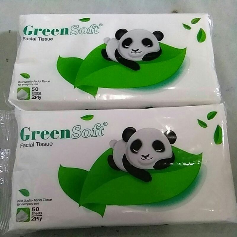TISSUE GREEN SOFT TRAVEL PACK 50 sheet