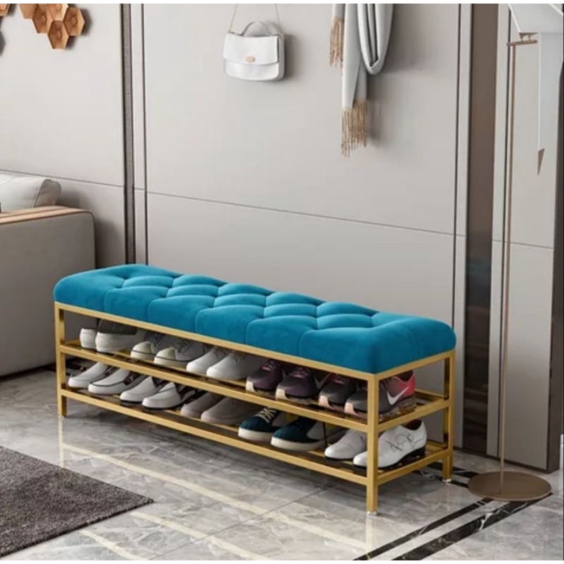 kursi rak sepatu/bangku sepatu/stool panjang/stool kotak