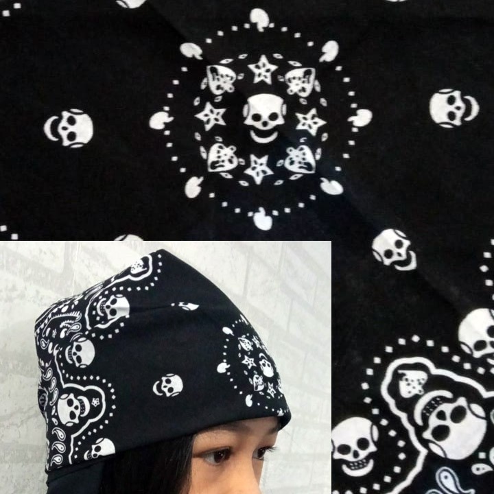 slayer tengkorak/ skull bandana katun