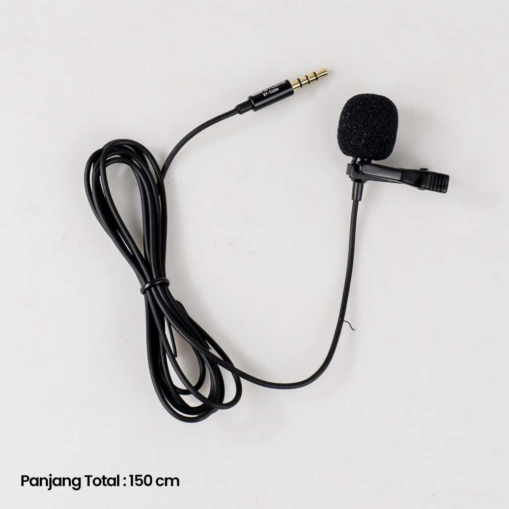 TaffSTUDIO Deluxe 3.5mm Microphone with Clip for Smartphone / Laptop / Tablet PC - EY-510A