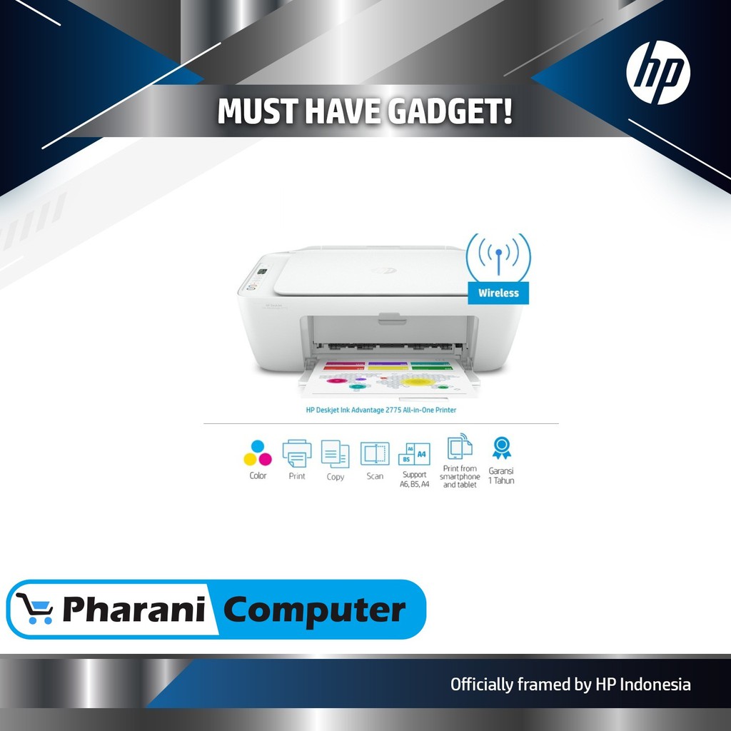 Printer Hp DeskJet Ink Advantage 2775 All In One / Hp 2775 semarang