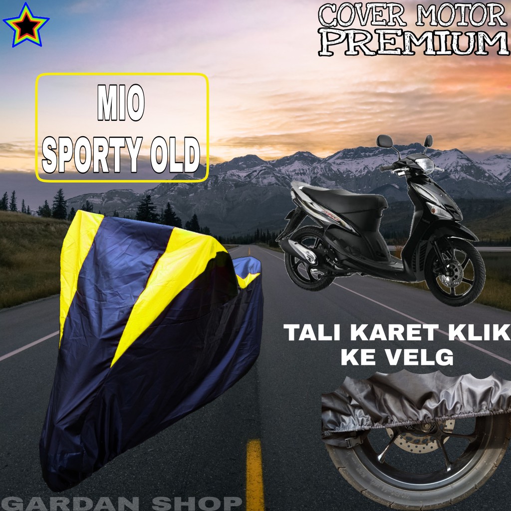 Sarung Motor MIO SPORTY OLD Hitam Kuning Penutup Pelindung Motor Mio Sporty PREMIUM