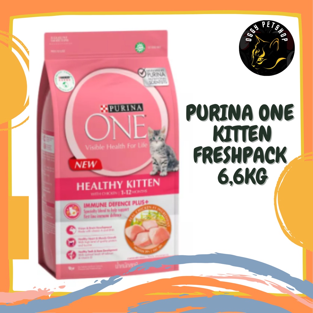 Makanan Kucing PURINA ONE Kitten Chicken 6,6kg | PROPLAN 6.6 Kg