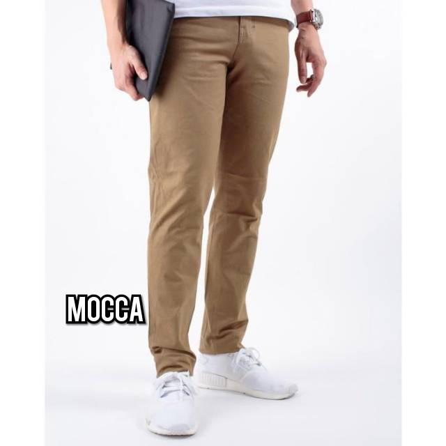 BIG SALEE!! Celana Chino Pria Bahan Adem Nyaman Katun Strecth/Melar