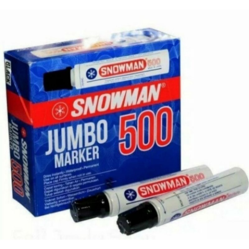 

SPIDOL PERMANEN HITAM UKURAN JUMBO MERK SNOWMAN