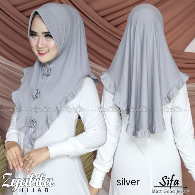 jilbab hijab kerudung bahan Jersey super bran original zyabila hijab BISA COD