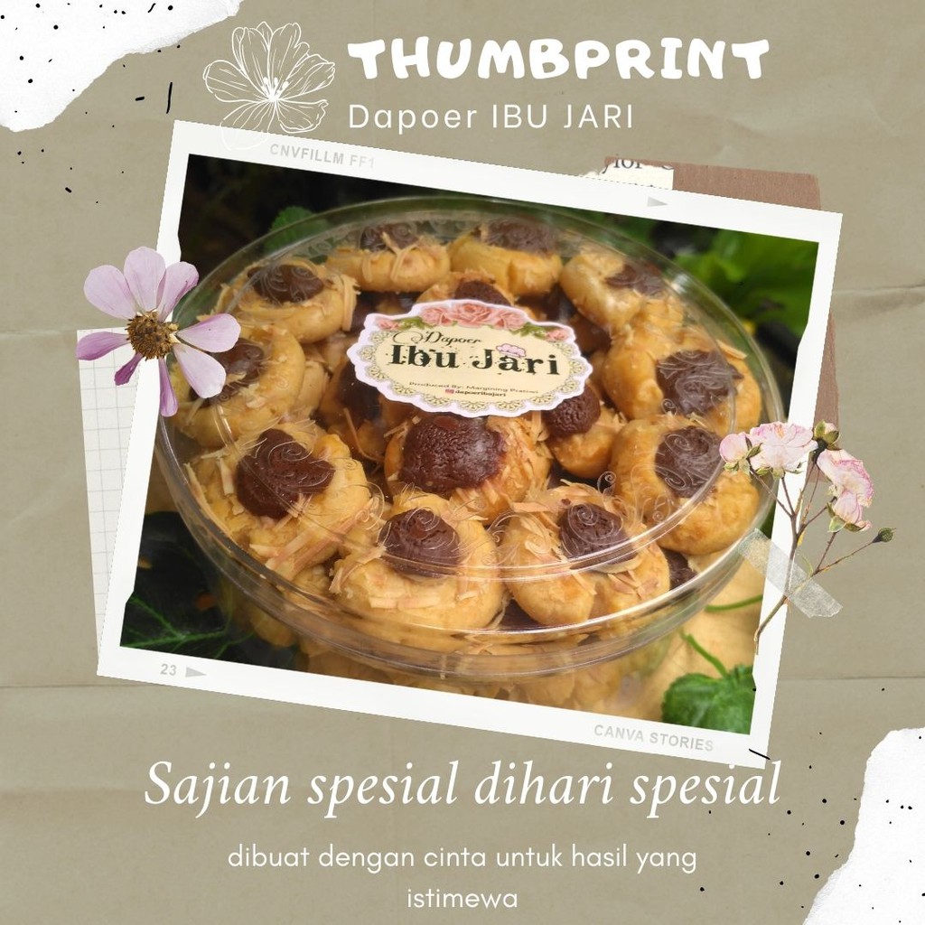 

Thumbprint kue kering ukuran 500gr (ukuran toples)