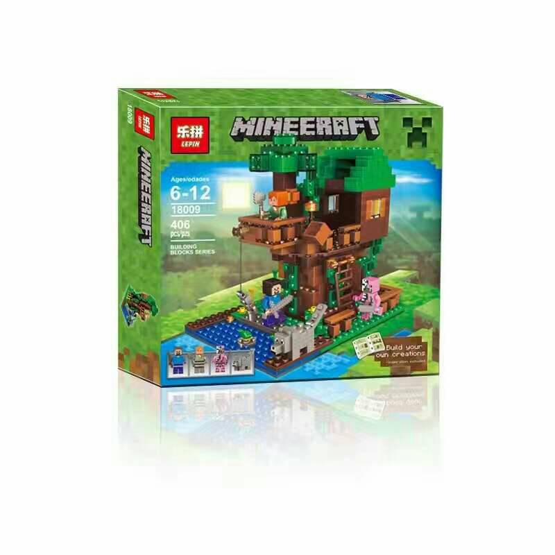 Lego Compatible Lepin 18009 Minecraft Tree House 406pcs