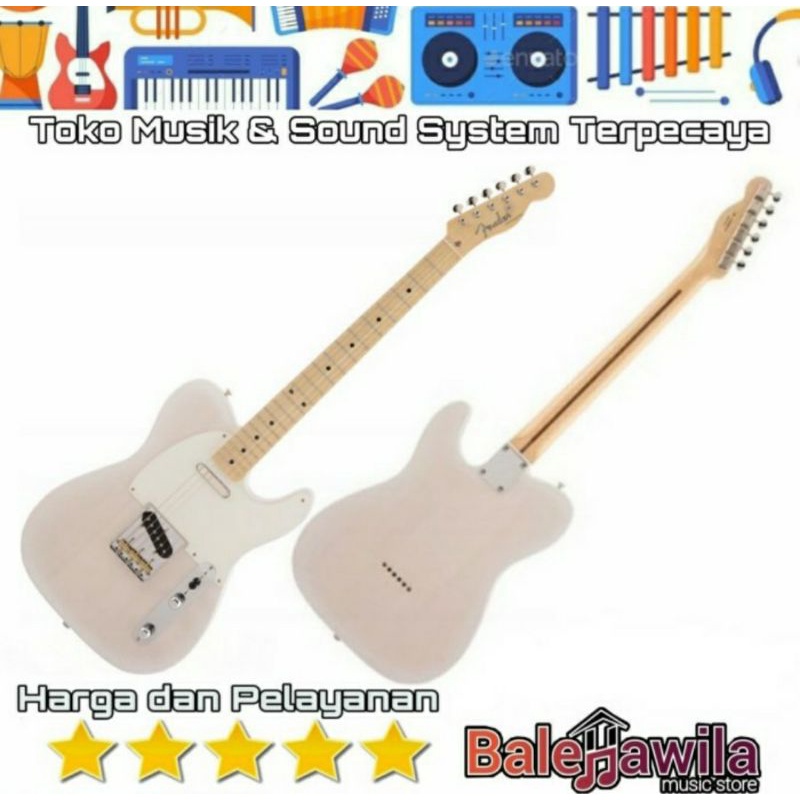 Gitar Fender Japan Traditional II 50s Telecaster Maple White Blonde