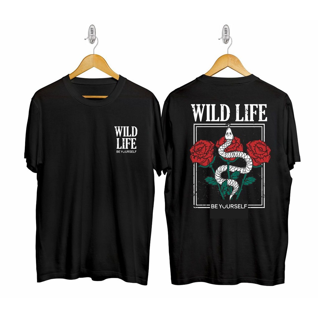 kaKaos murah Kaos distro murah baju  distro pria t-shirt murah combed30sWILD SNAKE