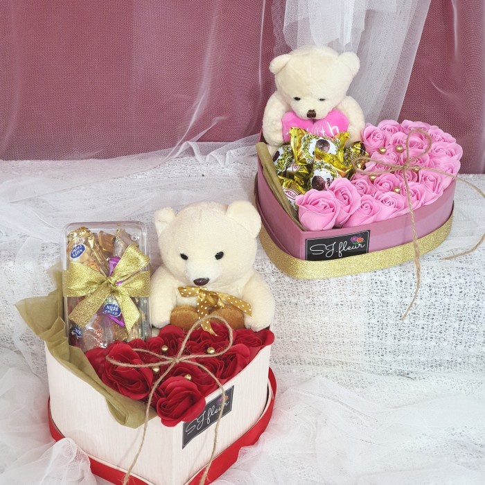 

Buket bunga mawar sabun Valentine ulang tahun wisuda anniversary - S