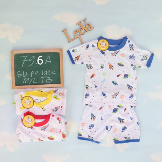 Setelan lengan pendek leeva 796A