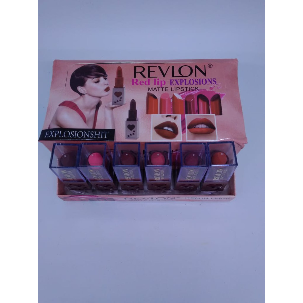 PER BOX  REVLON RED LIP EXPLOSIONS MATTE LIPSTICK NO A879