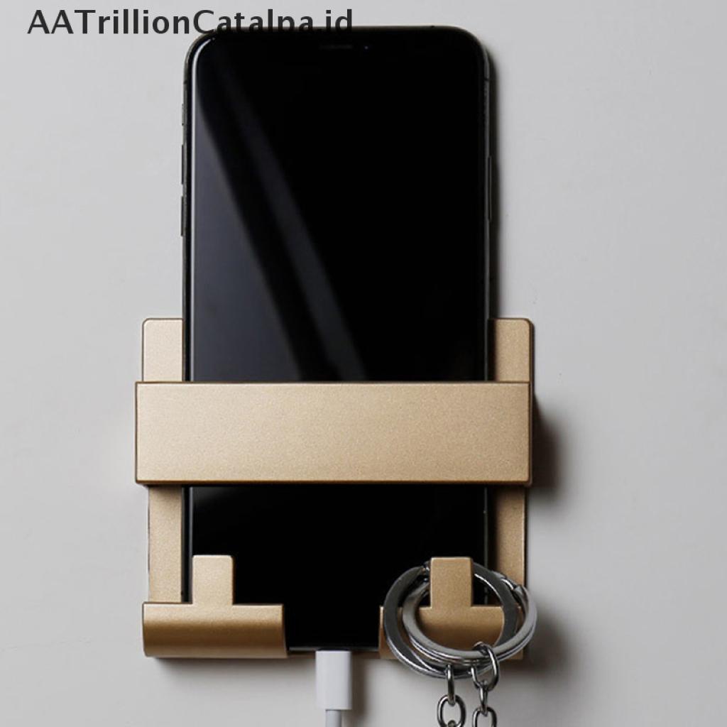 (AATrillionCatalpa) Braket Stand Holder Smartphone Mount Dinding Untuk Hotel