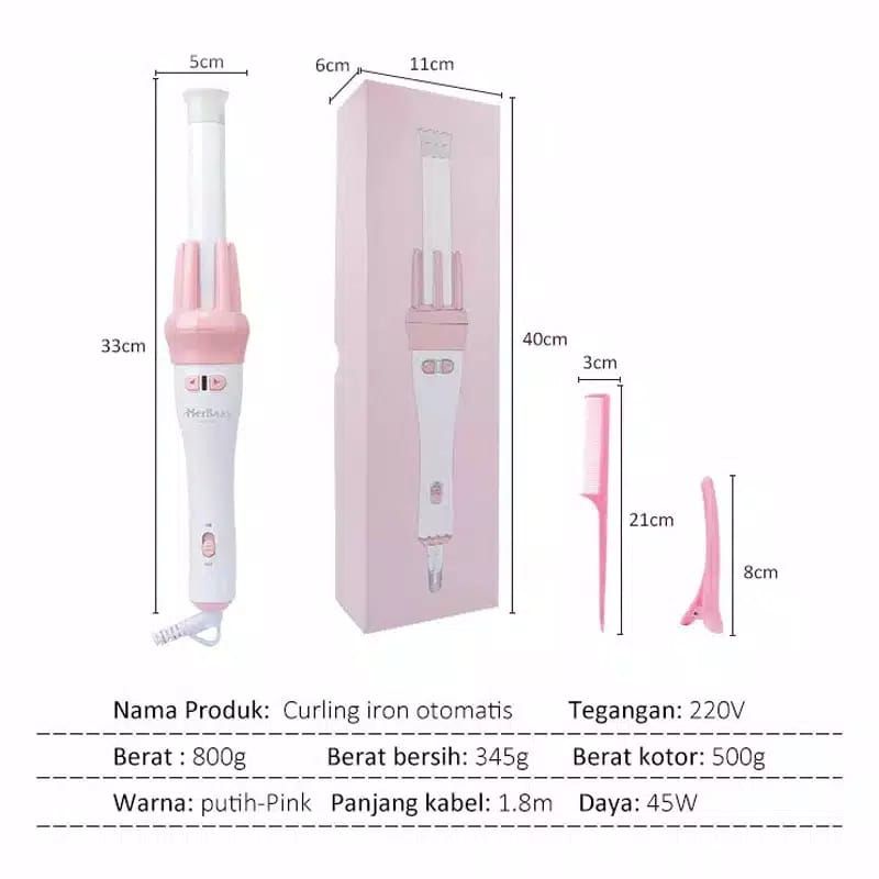 VIVID VOGUE Original automatic hair curlerVIVIDO/catokan rambut keriting/catokan curly otomatis R102