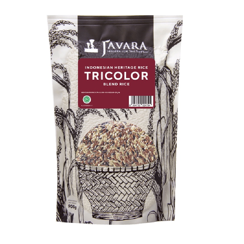 

beras tiga warna tricolor blend rice javara 900