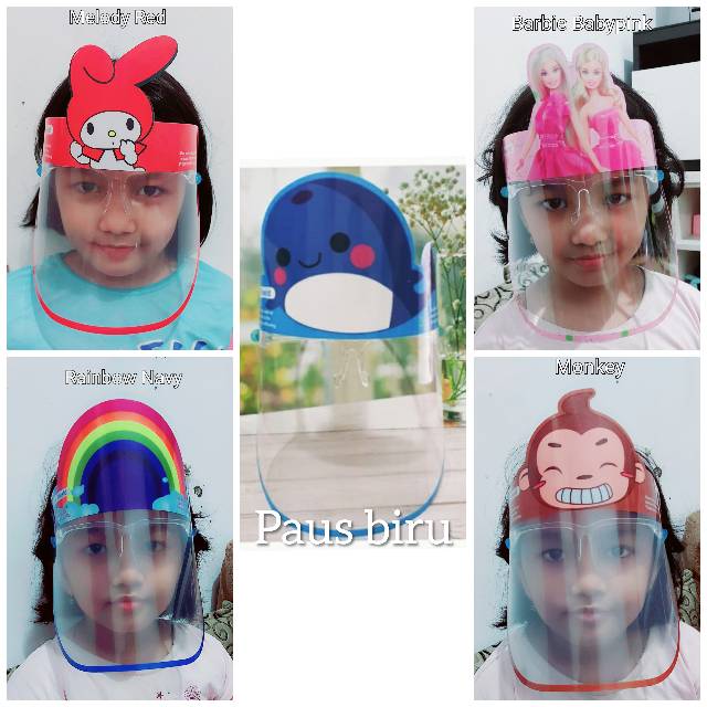 REFILL Faceshield kacamata anak_REFILL Face shield anak import anak