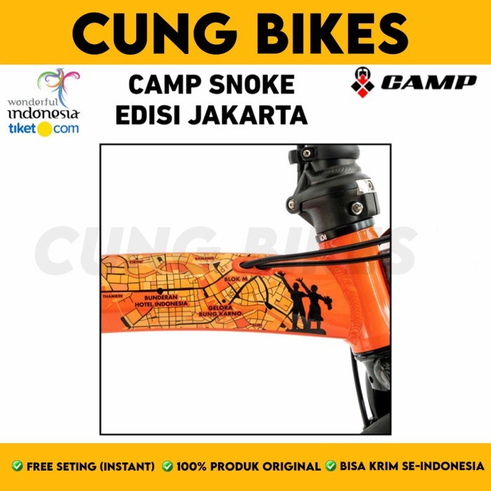 Sepeda lipat 16 inch folding bike Camp Snoke Jakarta Wonderful Indonesia edition