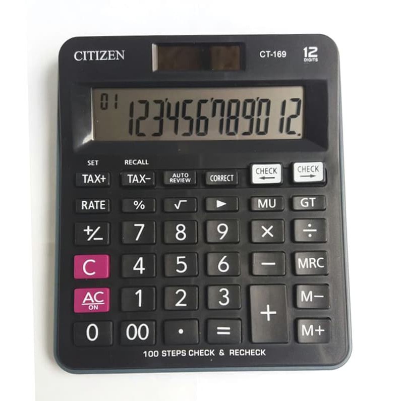 

KALKULATOR CITIZEN CT 169 - KALKULATOR 12 DIGIT - CHECK DAN CORRECT SUPER GRADE